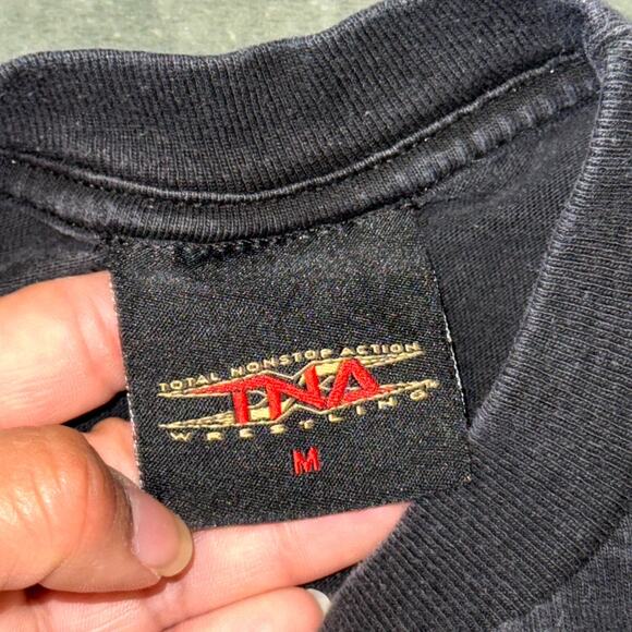 TNA Wrestling Jay Lethal Black Machismo T-Shirt Men Medium Black Tee Y2K 2007 - Picture 5 of 10